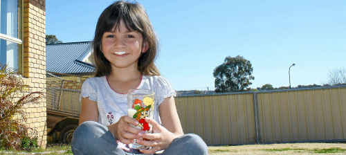 Gracie Forbes enjoys a cool glass of milk amid what has been described as an “unholy price war”. Gracie Forbes enjoys a cool glass of milk amid what has been described as an “unholy price war”.